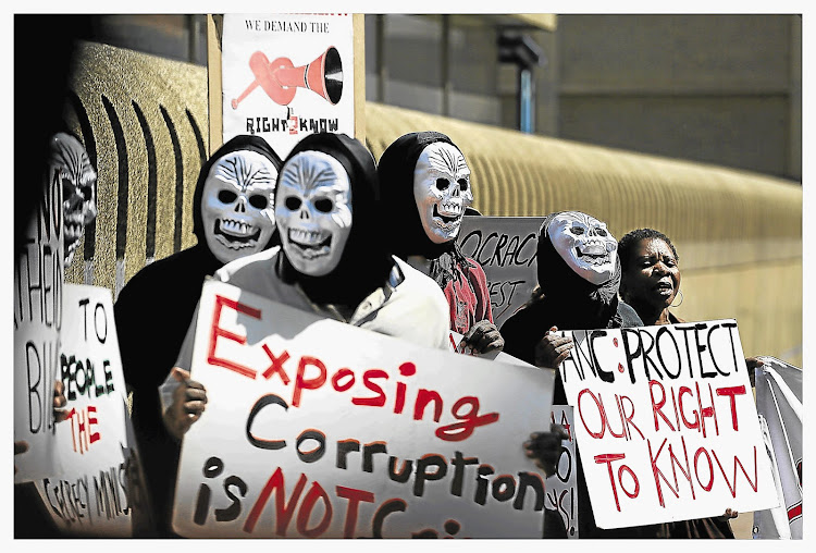 NO: Right2Know protestested against municipalities charging fees to protest.