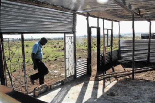 contested: Sonnyboy Mathobela belongs to the Doornkop Community Property Association representing beneficiaries of land which has fallen prey to apparent land invaders Photo: Bafana Mahlangu