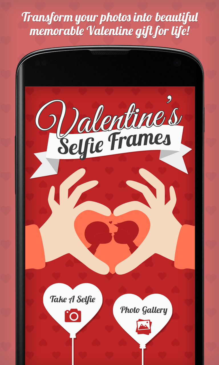 Android application Valentine Selfie Frames screenshort
