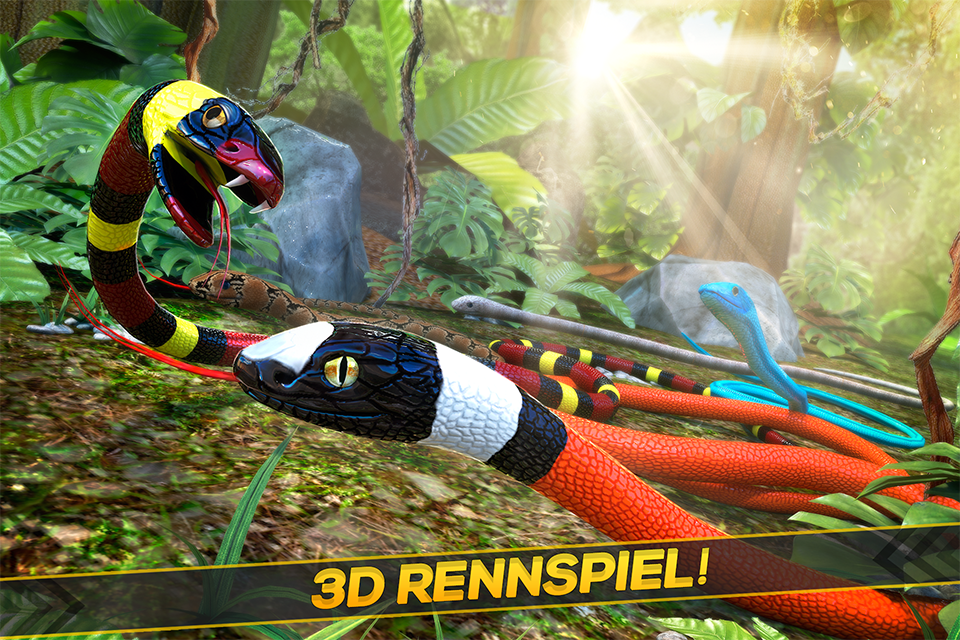 Android application Jungle Snake Run: Animal Race screenshort