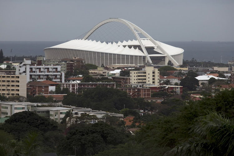 A general view of Moses Mabhida Stadium in Durban.