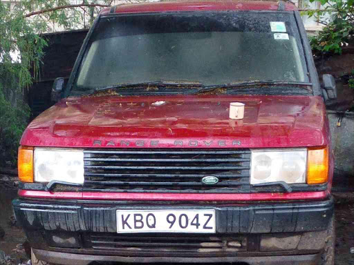 Kitui Rural MP Charles Nyamai's car parked at the Railway police station Photo/Star