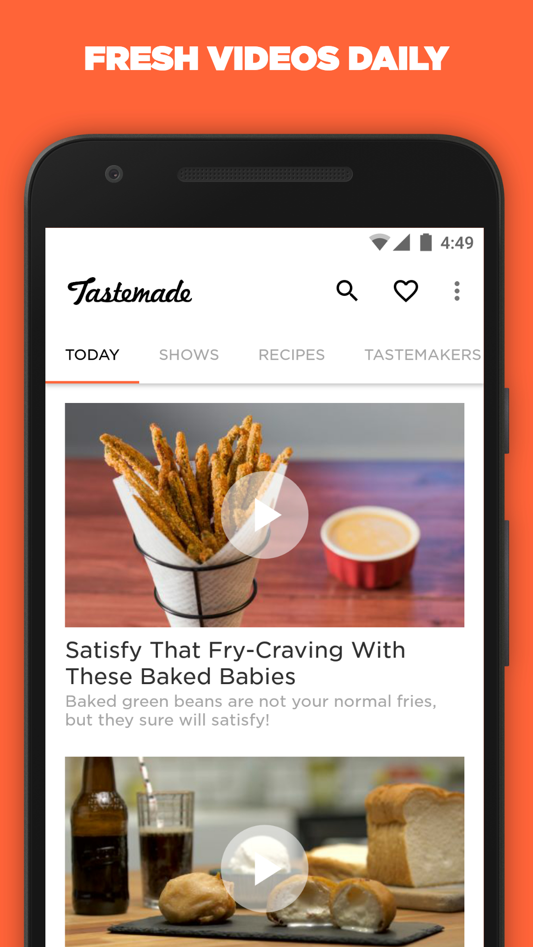 Android application Tastemade screenshort