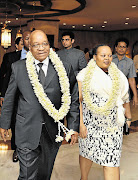 SIDE-BY-SIDE: President Jacob Zuma and Nompumelelo Ntuli-Zuma on a visit to India in 2010
