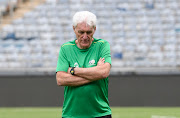 Bafana Bafana coach Hugo Broos coach during a training session at Orlando Stadium on March 23 2023.
