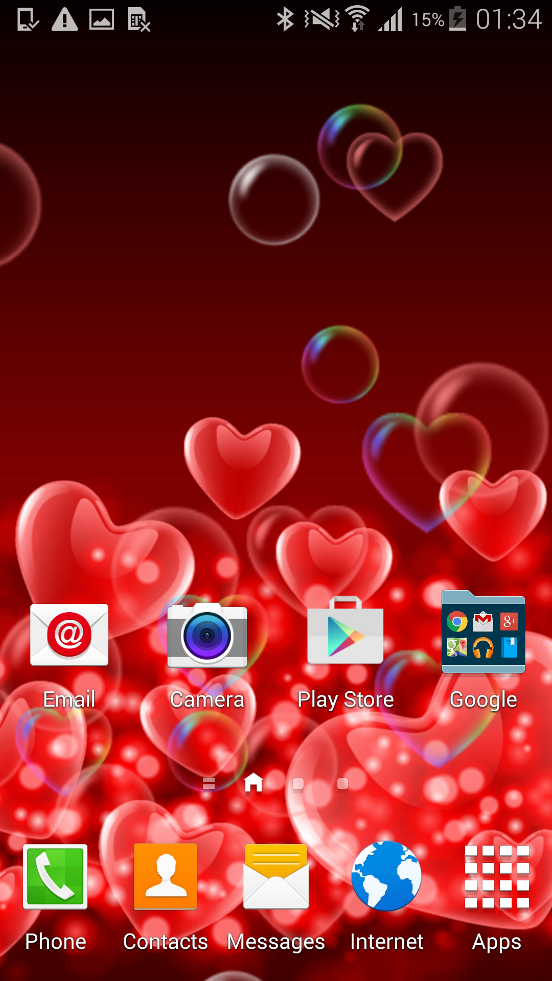 Android application Love Rose Free Live Wallpaper screenshort