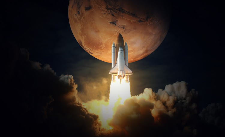Space Shuttle takes off to Mars. Picture: 123RF