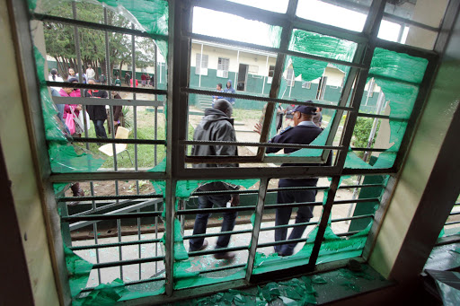 Mthatha Community Junior Secondary in Police Camp was vandalised by four pupils. Picture: LULAMILE FENI