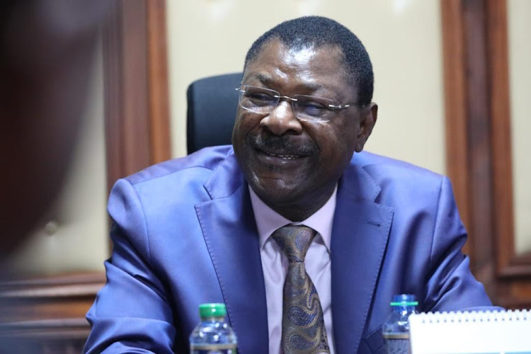 National Assembly Speaker Moses Wetangula during a meeting with the CBC task force on Monday, November 21,2022.