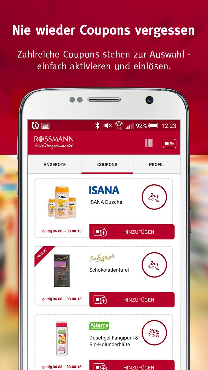 Android application Rossmann - Coupons & Angebote screenshort