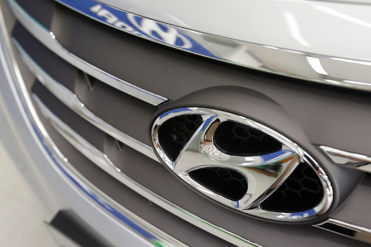 The logo of Hyundai Motor is seen on a car displayed at a Hyundai dealership in Seoul. Picture: Reuters/Truth Leem