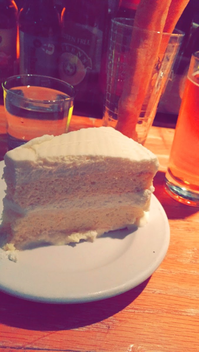 Red bridge sorghum beer, bread sticks, and tres leche cake!