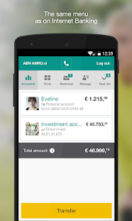 ABN AMRO Mobiel Bankieren screenshot for Android