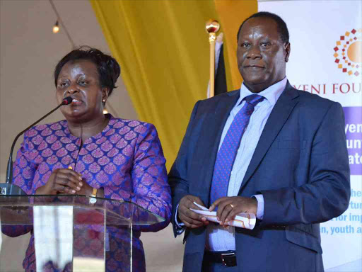 Kitui Governor Julius Malombe and his wife Edith during the official launch of their family’s Kyeni Foundation in Kitui town last year/ MUSEMBI NZENGU