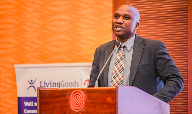 Dr Simon Kibias, director of health standards and quality assurance at the Ministry of Health at a community health practitioners meeting organised by Living Goods NGO in Nairobi on May 8, 2024.