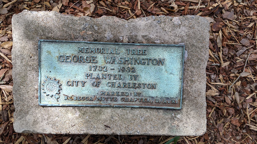 MEMORIAL TREE GEORGE WASHINGTON 1732-1932 PLANTED BY CITY OF CHARLESTON MARKED BY REBECCA MOTTE, CHAPTER, D.A.R.Submitted by @lampbane