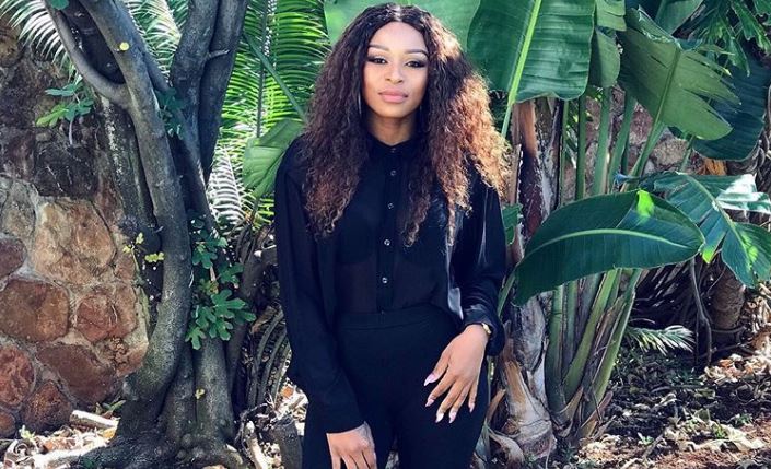 DJ Zinhle gushed over her bae.