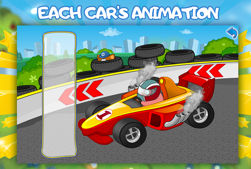 Android application Puzzle Cars for kids 2 screenshort