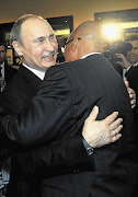 TO RUSSIA WITH LOVE: Russian President Vladimir Putin and President Jacob Zuma are said to be closer to each other than to the leaders of the other members of Brics