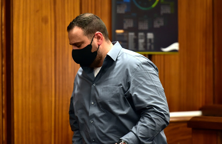 Christopher Panayiotou testified against alleged middleman Luthando Siyoni in connection with the 2015 murder of his wife, Jayde.