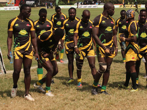 Kabras RFC during the Kabeberi Sevens cup at Impala grounds on August 14. /ENOS TECHE