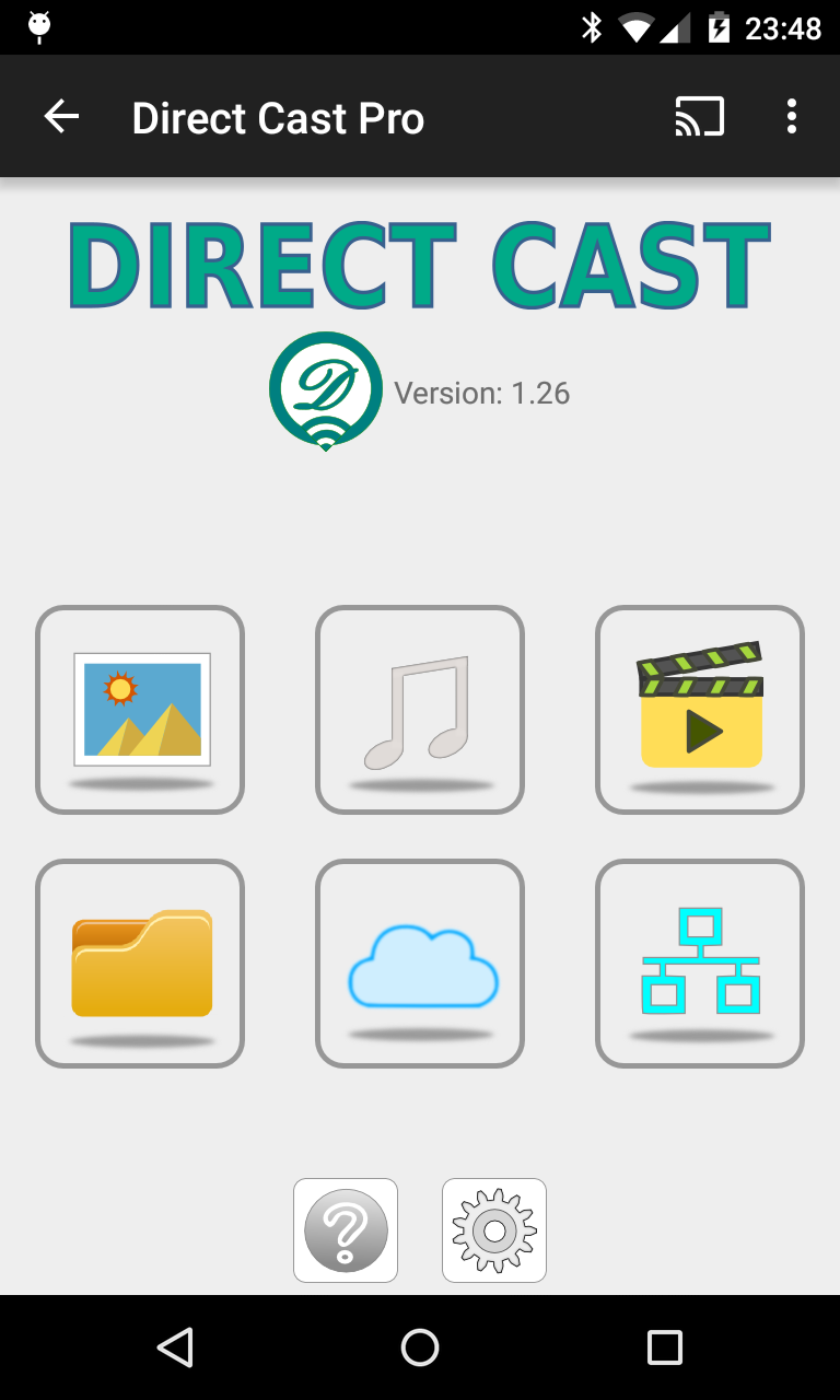 Android application Direct Cast Pro screenshort