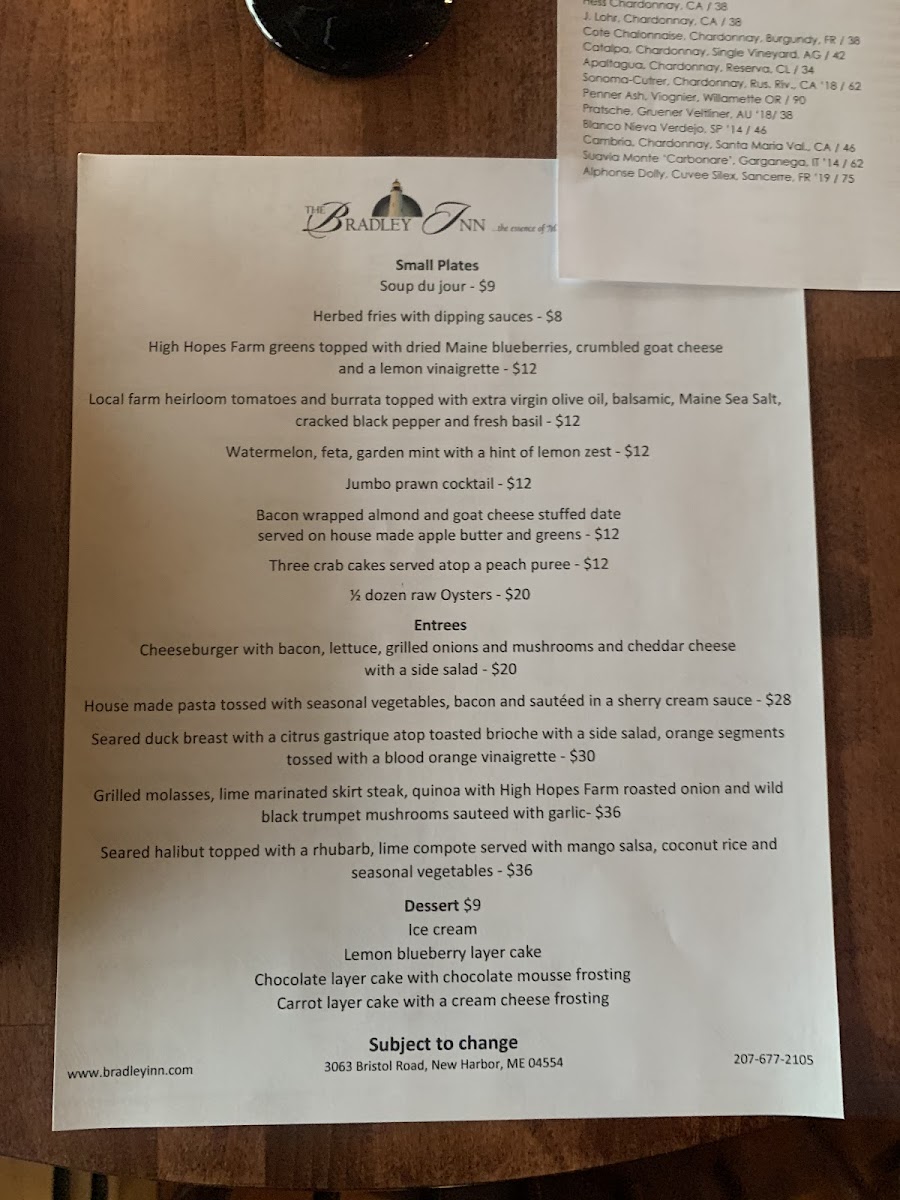 menu 8/5/21