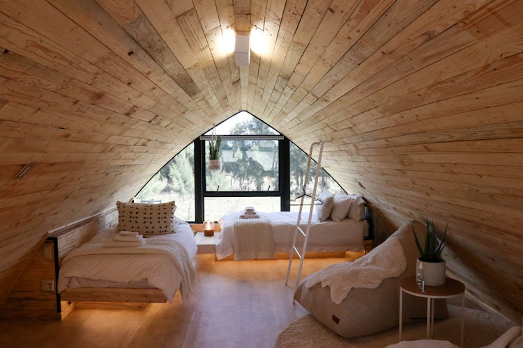 The main bedroom in the Big Pod.