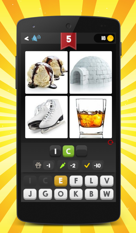 Android application 4 Pics 1 Word:What is the Word screenshort