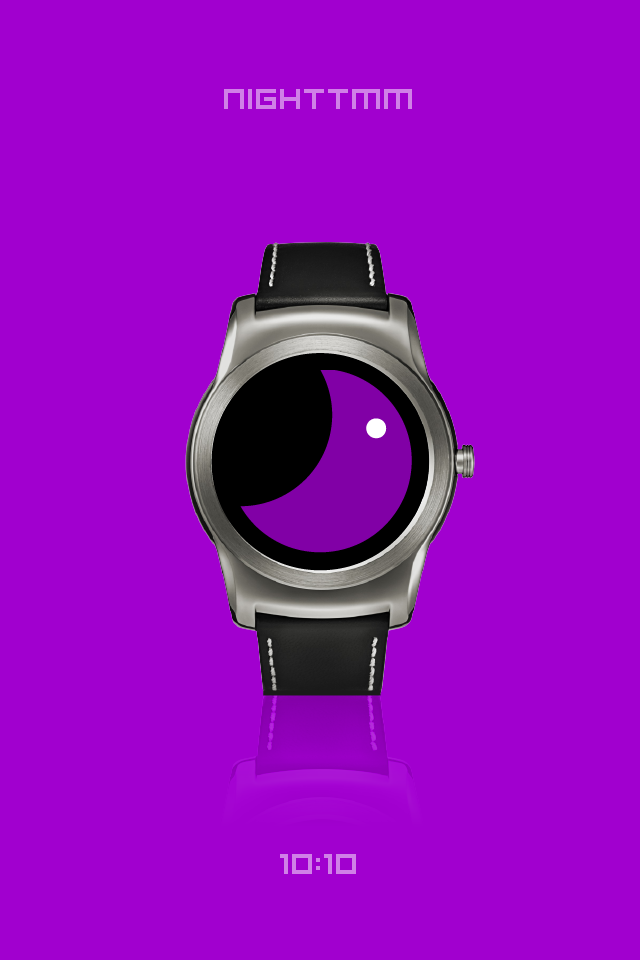 Android application NIGHTTMM - Wear watch face screenshort