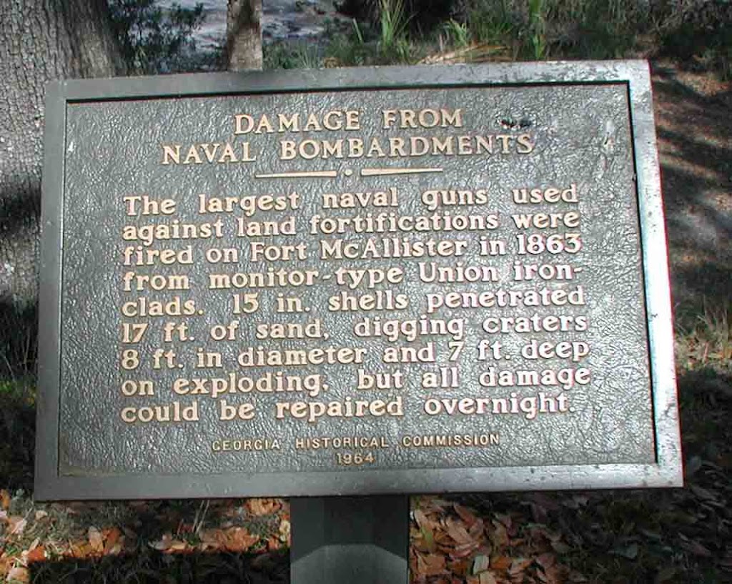Read the Plaque - Damage From Naval Bombardments