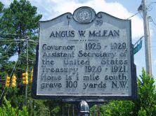 Governor, 1925-1929, Assistant Secretary of the United States Treasury, 1920-1921. Home is 1 mile south, grave 100 yards N.W.Plaque via North Carolina Highway Historical Marker Program, and is...