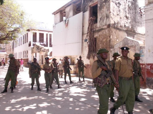 police patrol in Lamu./COURTESY