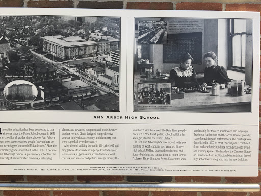   ANN ARBOR HIGH SCHOOL Innovative education has been connected to this site ever since the Union School opened in 1856 as a school for all grades (inset above).  Ann Arbor’s Argus newspaper...