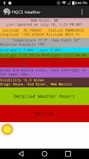 MGCS Weather screenshot for Android