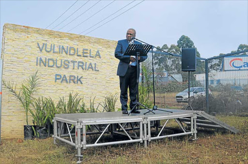 MAJOR BOOST: DTI deputy director-general Sipho Zikode is confident that the Mthatha region will benefit from a jobs boost, he said as he launched the first phase of a R22-million upgrade at Vulindlela Industrial Park this week Picture: LULAMILE FENI