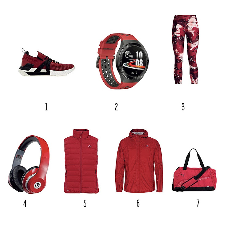 Best pieces for going red with sportswear.