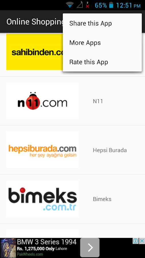 Online Shopping Turkey — приложение на Android