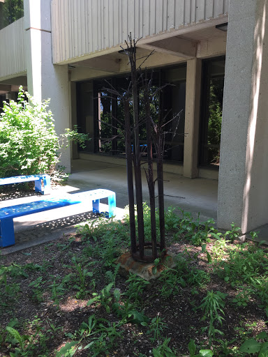 Metal tree Statue