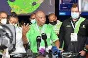 ActionSA leader Herman Mashaba briefs the media at the Independent Electoral Commission's operations centre in Pretoria. File picture.