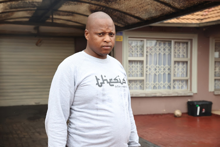 Yolo Mthimkhulu, 27, was arrested for reckless and negligent driving by police officers who allegedly shot his metro cop mother outside her house in Dobsonville, Soweto.