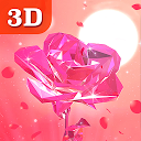 ダウンロード 3D Pink Rose Live Wallpaper をインストールする 最新 APK ダウンローダ