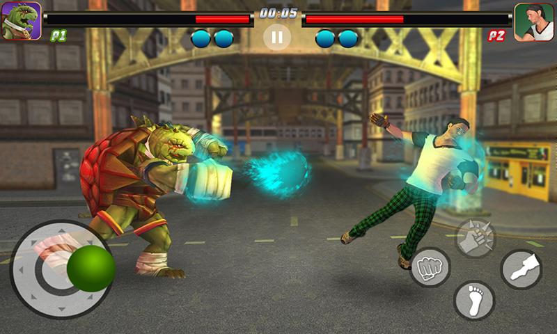 Android application Super Hero Turtle Street Wars screenshort