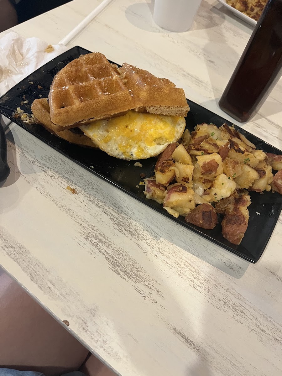 GF Waffle Breakfast Sandwich