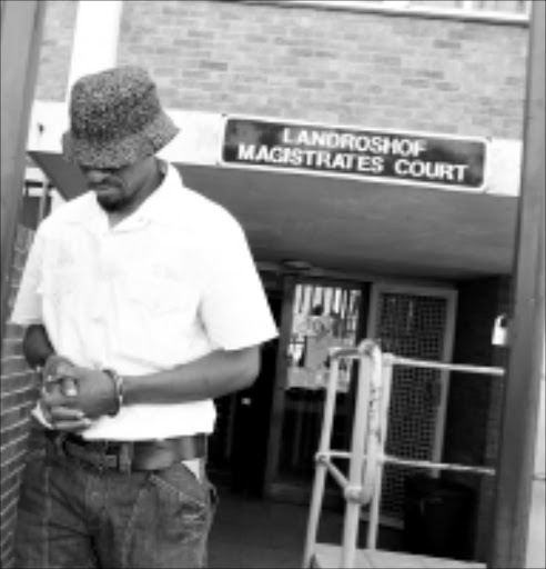 UNSUCCESSFUL: William Mbatha at the Germiston regional court where he failed to get bail. Pic. Mohau Mofokeng. 09/12/2009. © Sowetan.