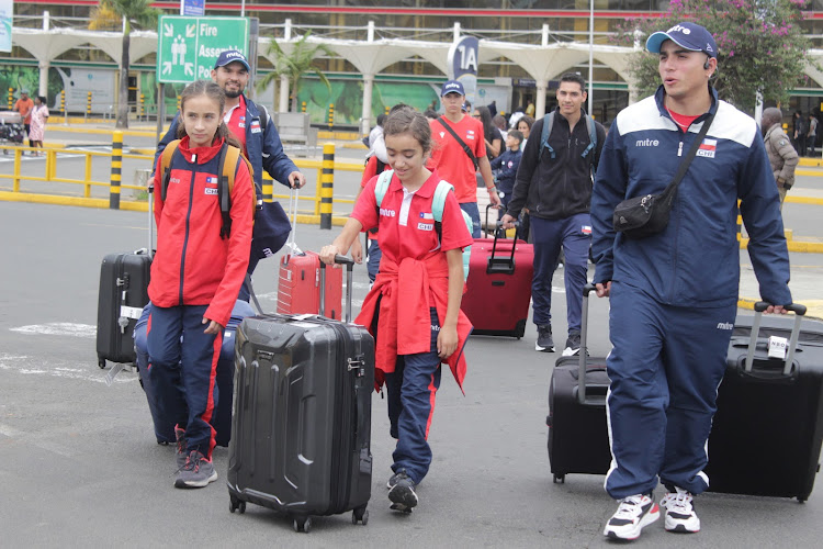 Chile delegation arrives at JKIA ahead of Sunday's ISF cross country championships at Ngong Racecourse