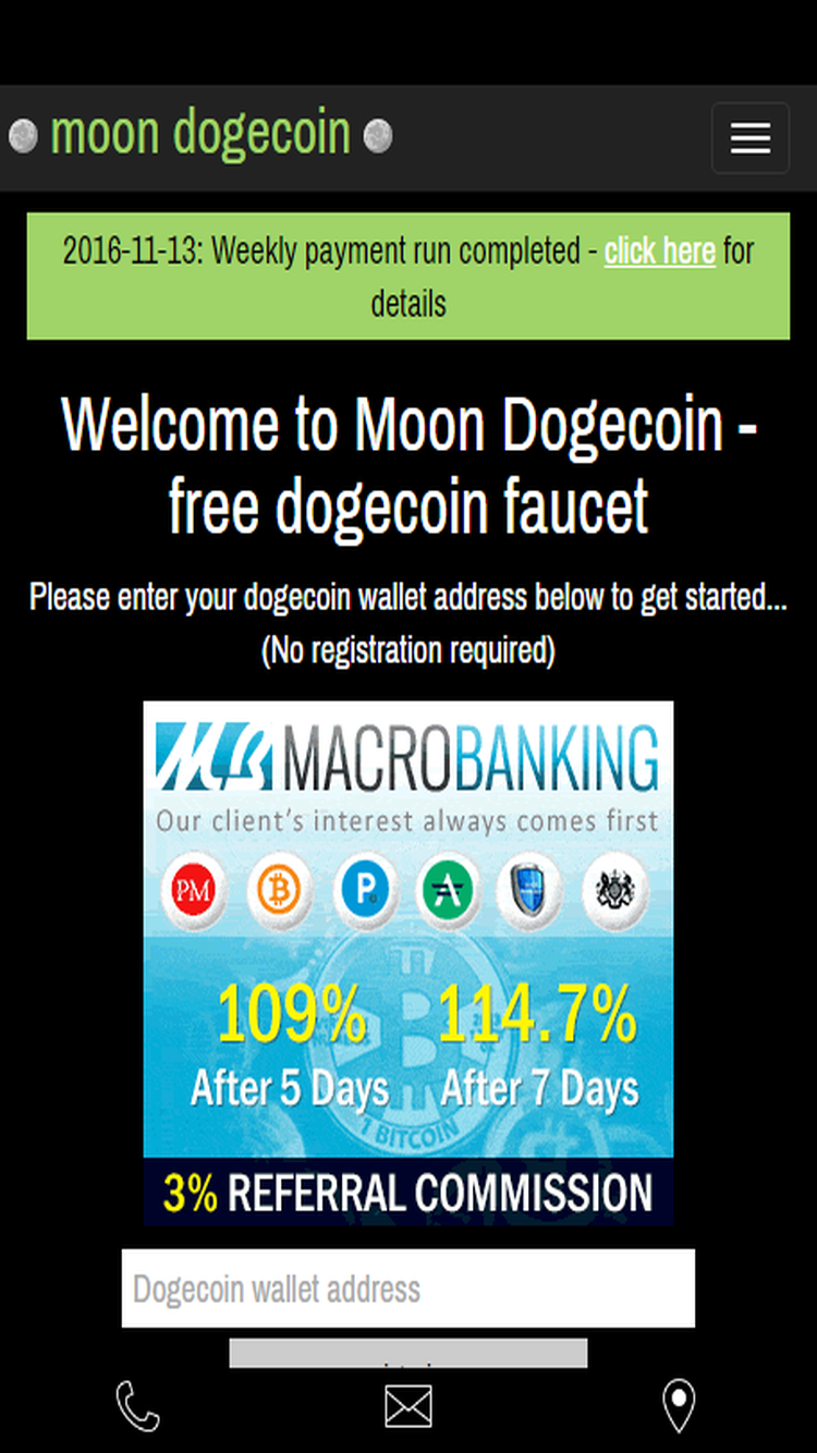 Android application MoonDogecoin screenshort