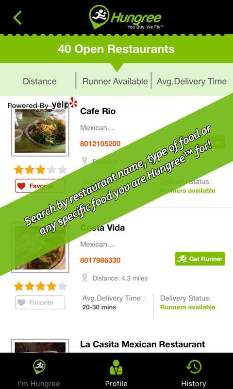 Android application Hungree -Food Delivery Service screenshort