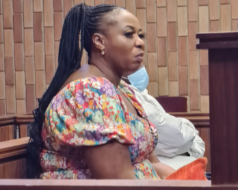 Convicted serial killer Rosemary Ndlovu, alleged to have been the middleman in the failed plot to kill Justice Mudau, follows the proceedings in the Kempton Park regional court.