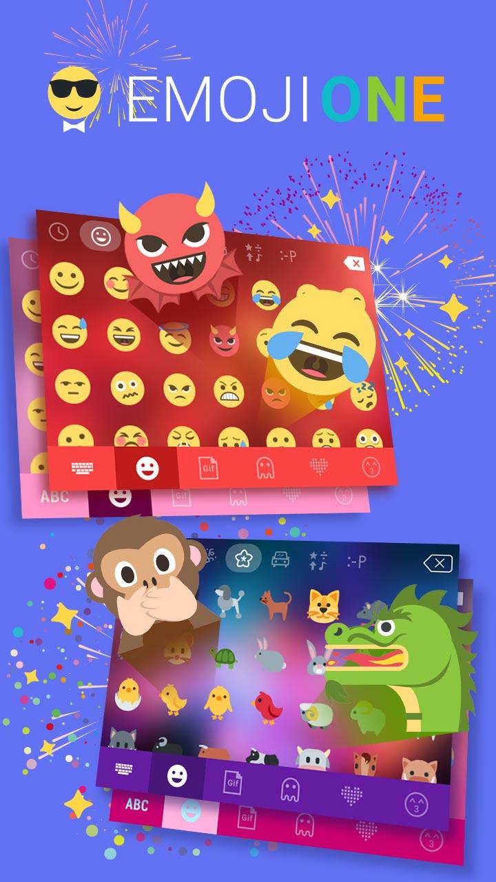 Android application EmojiOne iKeyboard Free Plugin screenshort